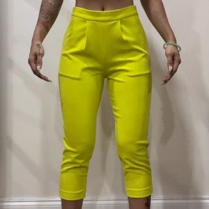Neon Green Business Boss Casual Wear Capri Pants from Vietnam